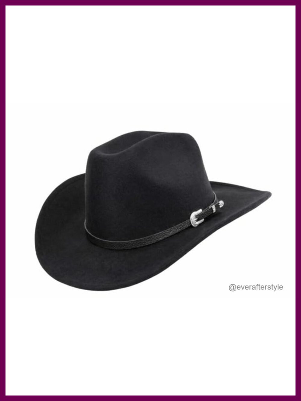 Wide Brim Adjustable Western Cowgirl Hat Poly-Cotton Women's